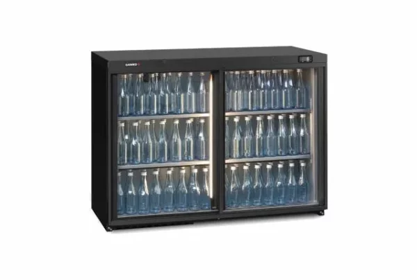 VITRINE MAXIGLASS NOVERTA, 275L, PTES COULISSANTES